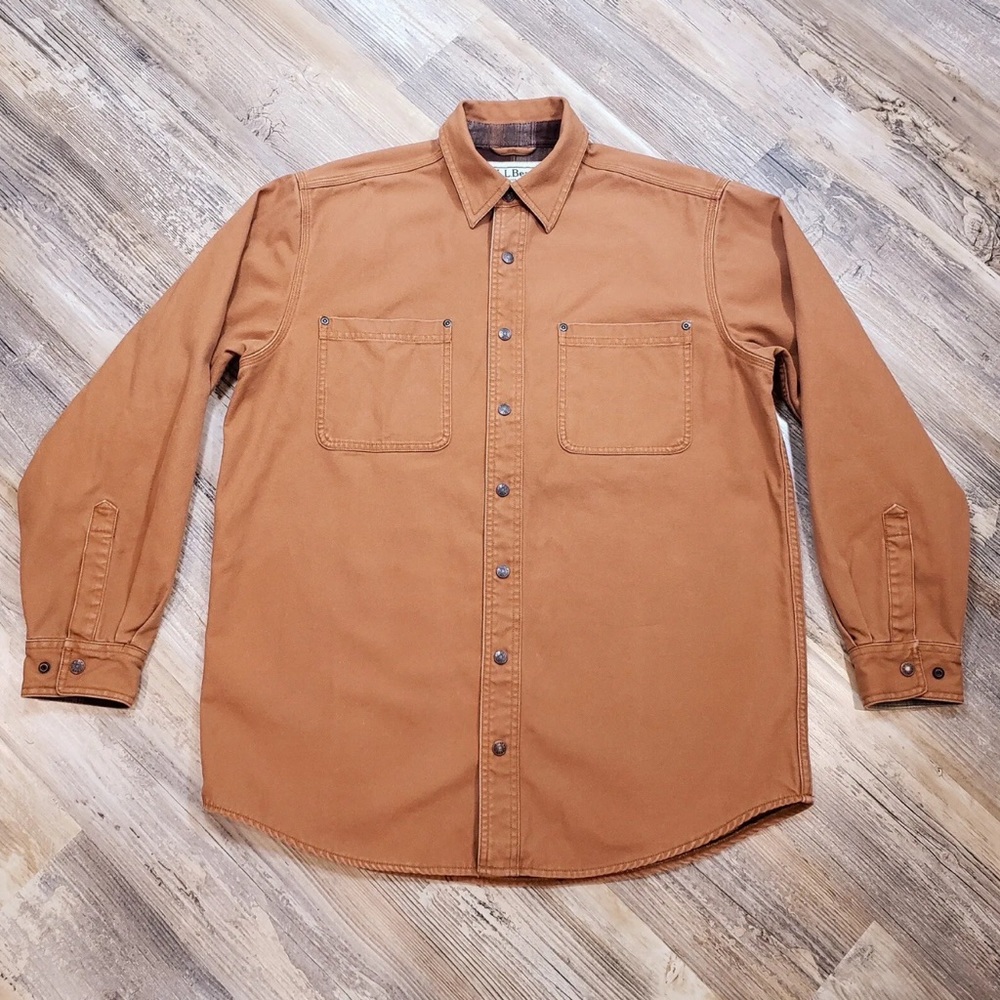 L.L. Bean Duck Cotton Hurricane Shirt - Medium